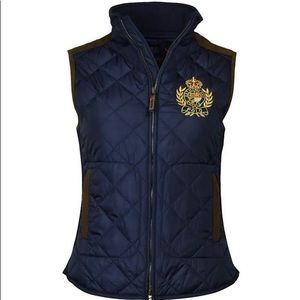 Polo Ralph Lauren Women’s Leather Trimmed Quilted Vest